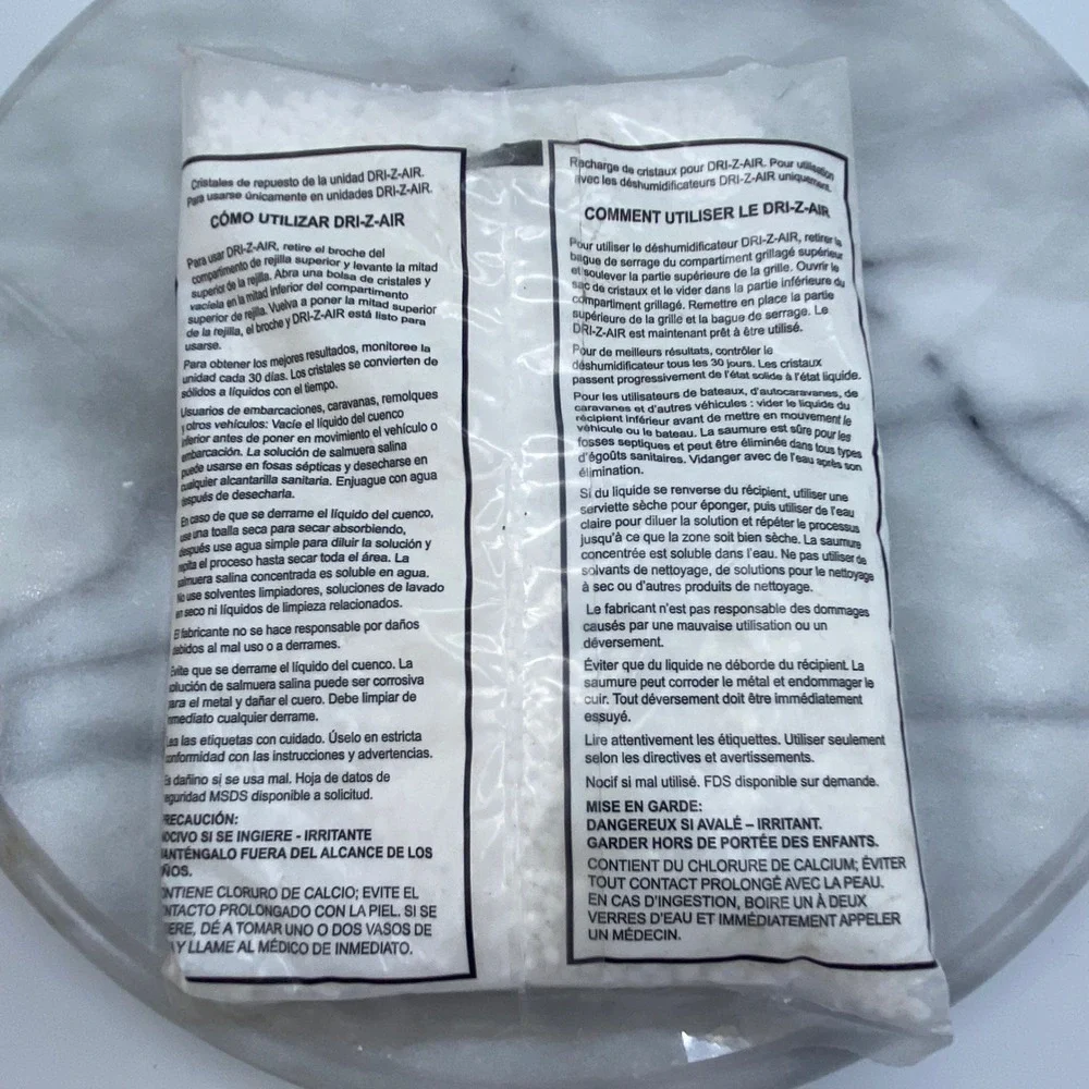 Dri-Z-Air‎ 13oz Dehumidifier Refill Crystals 3 Pack Moisture Absorber Storage